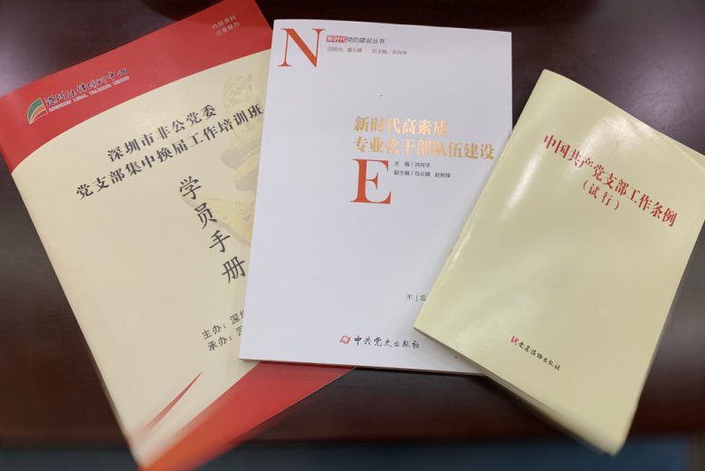 深圳市非公党委党支部集中换届培训班相关书籍